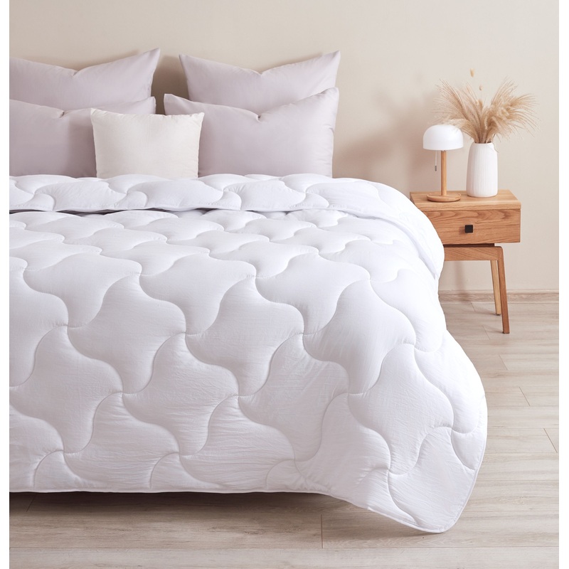 Изображение товара Одеяло евро Guten Morgen 200x220 см стёганое без канта белое теплое для зимы