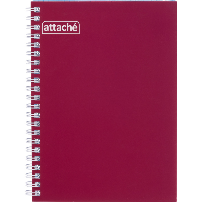 Изображение товара Бизнес-тетрадь Attache А5 бордовая 80 листов спираль