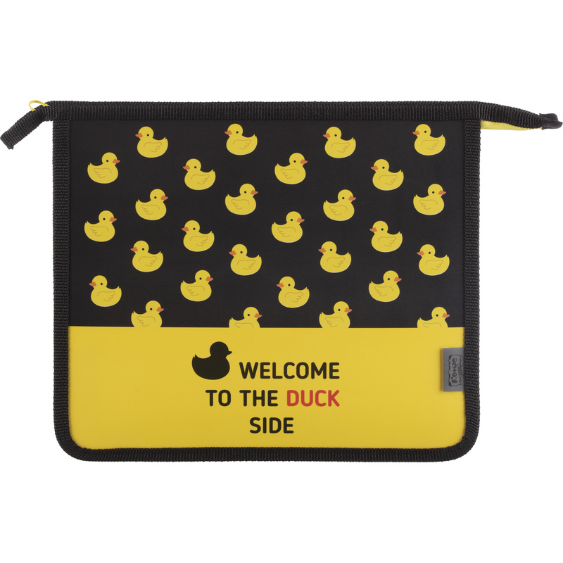 Изображение товара Папка для тетрадей А5 Комус Утки пластиковая на молнии