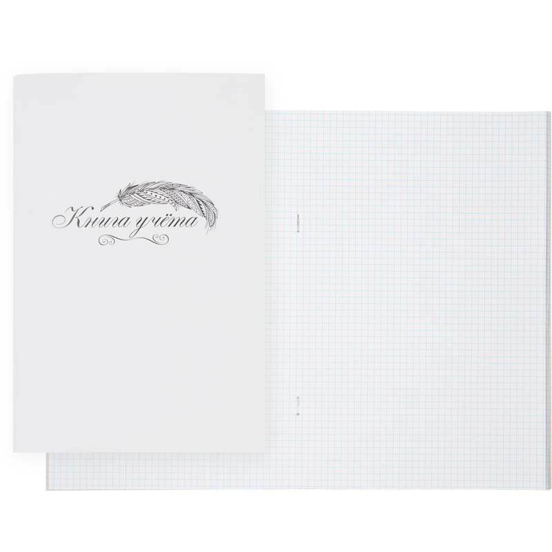 Изображение товара Книга учета 48 листов А4 в клетку на скрепке из типографской бумаги