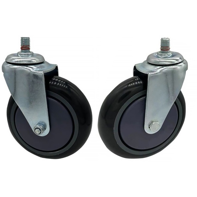 Изображение товара Колесо для покупательской тележки 125PU КБГПОП (4 штуки в упаковке)