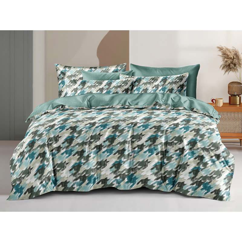 Изображение товара Комплект постельного белья Cleo Satin Luxe семейное сатин 50х70/70x70 см