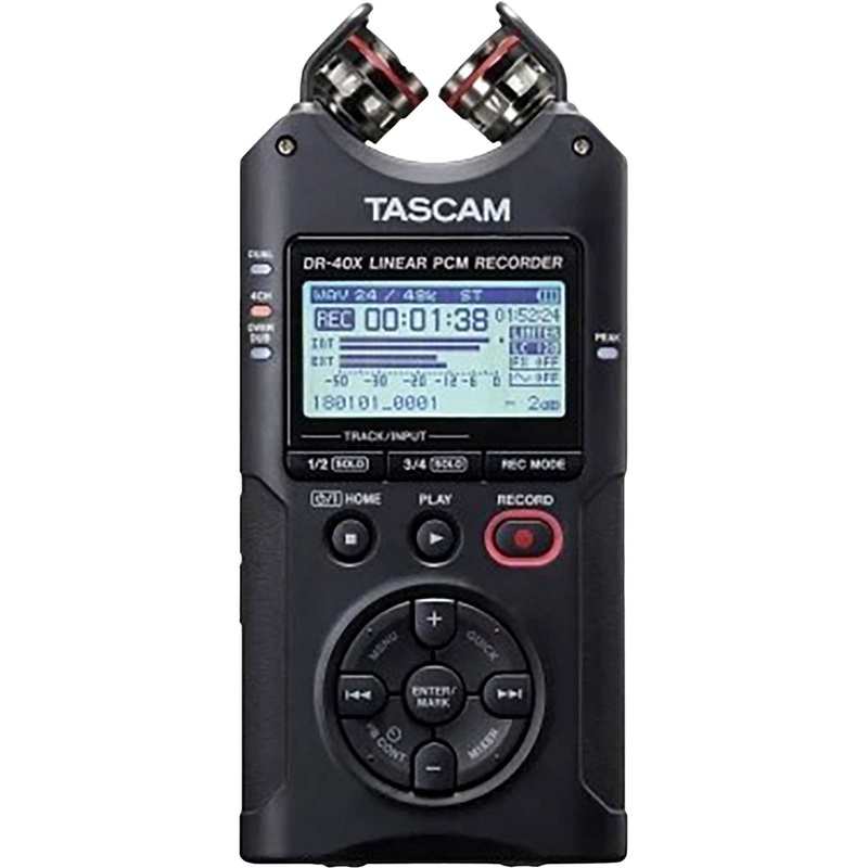 Изображение товара Аудиорекордер Tascam DR-40X с Bluetooth, micro SDHC, мультимодальная запись