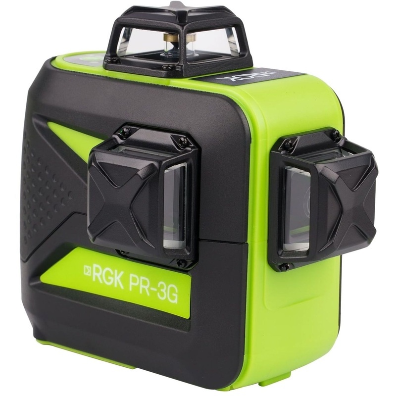 Изображение товара Лазерный уровень RGK PR-3G с зелеными лучами самовыравнивающийся