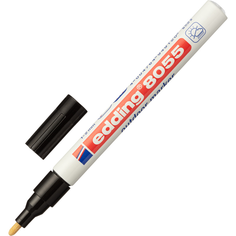 Изображение товара Маркер лаковый Edding E-8055/1 чёрный 1-2 мм для наружной маркировки