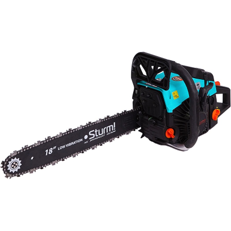 Изображение товара Бензиновая цепная пила Sturm GC99522B - мощный и легкий инструмент для распиловки