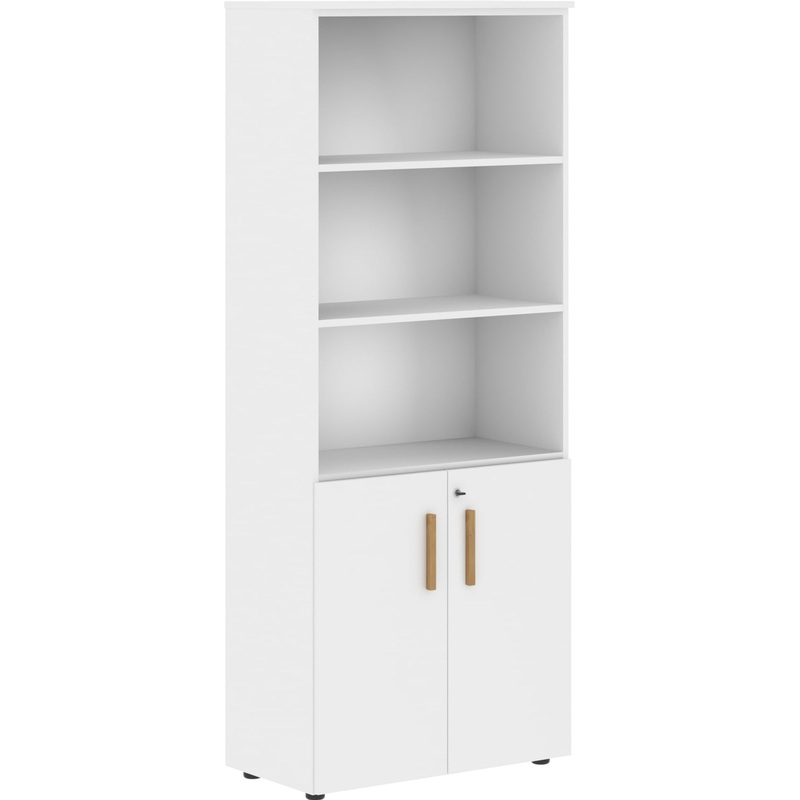 Изображение товара Шкаф для документов Forta FHC80.5Z белый премиум с замком 802х429х1983 мм