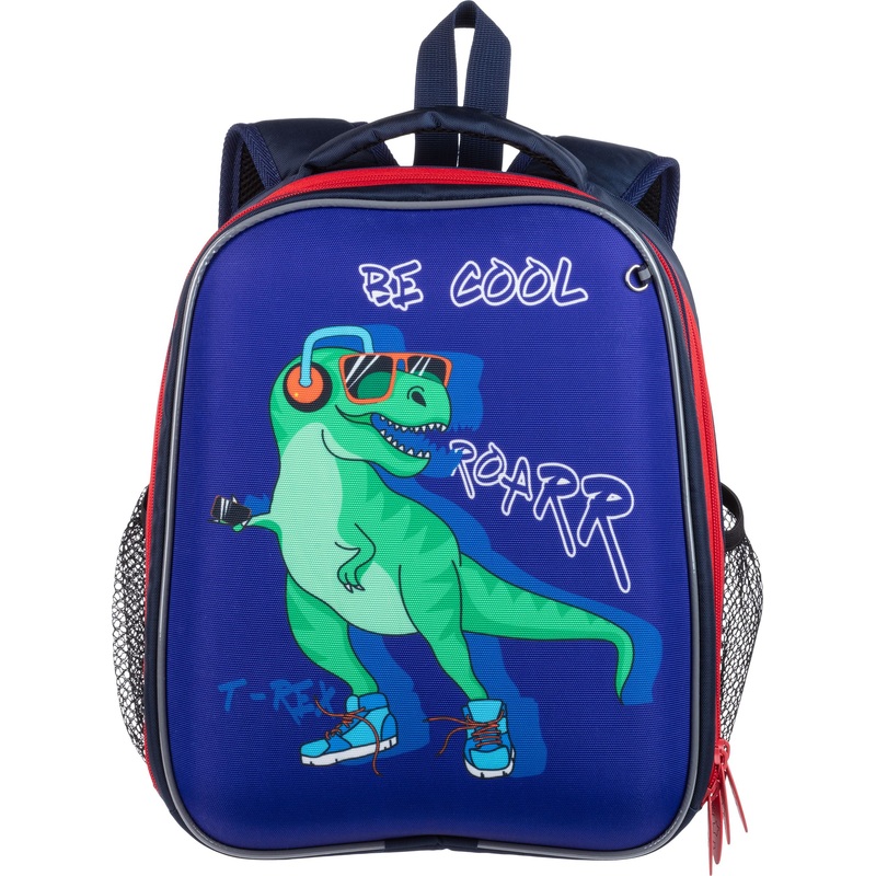 Изображение товара Школьный ранец Комус Класс Light Динозавр синий 2 отделения легкий для младших