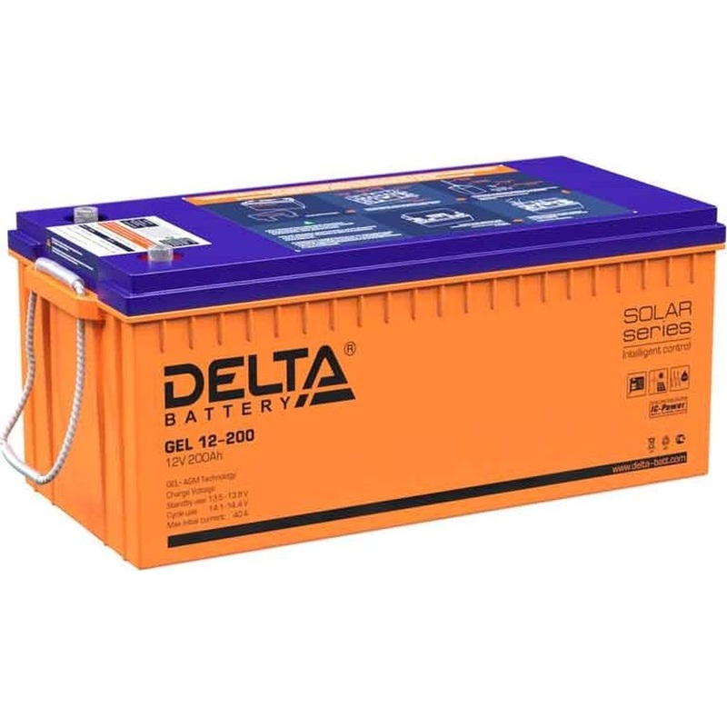 Изображение товара Аккумулятор для ИБП Delta GEL 12-200 12 В 200 Ач AGM китай
