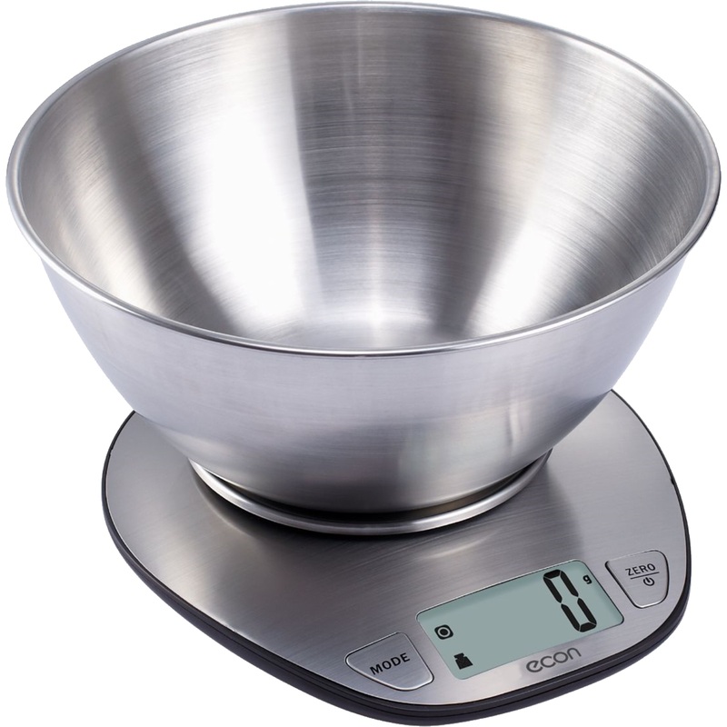 Изображение товара Кухонные весы Econ ECO-BS356K точное взвешивание до 5 кг металливая платформа