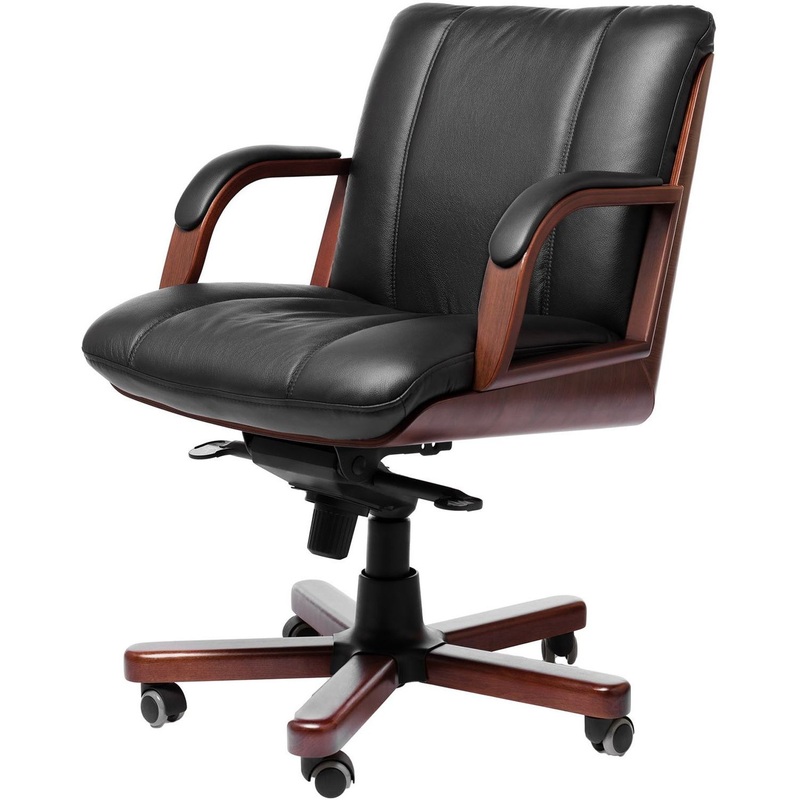 Изображение товара Кресло для руководителя Multi-Office Cannes B черное из кожи и металла