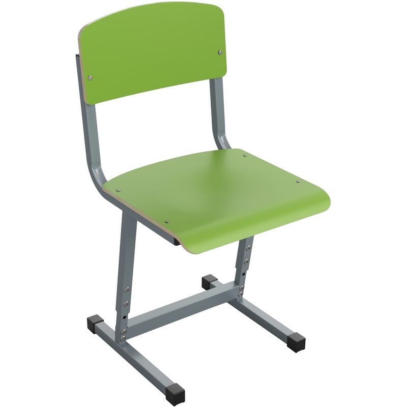 Изображение товара Ученический стул Комус регулируемый для роста 4-6 и 5-7 зеленый серый