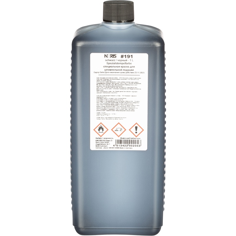 Изображение товара Краска штемпельная Noris универсальная 191Е черная 1000 мл