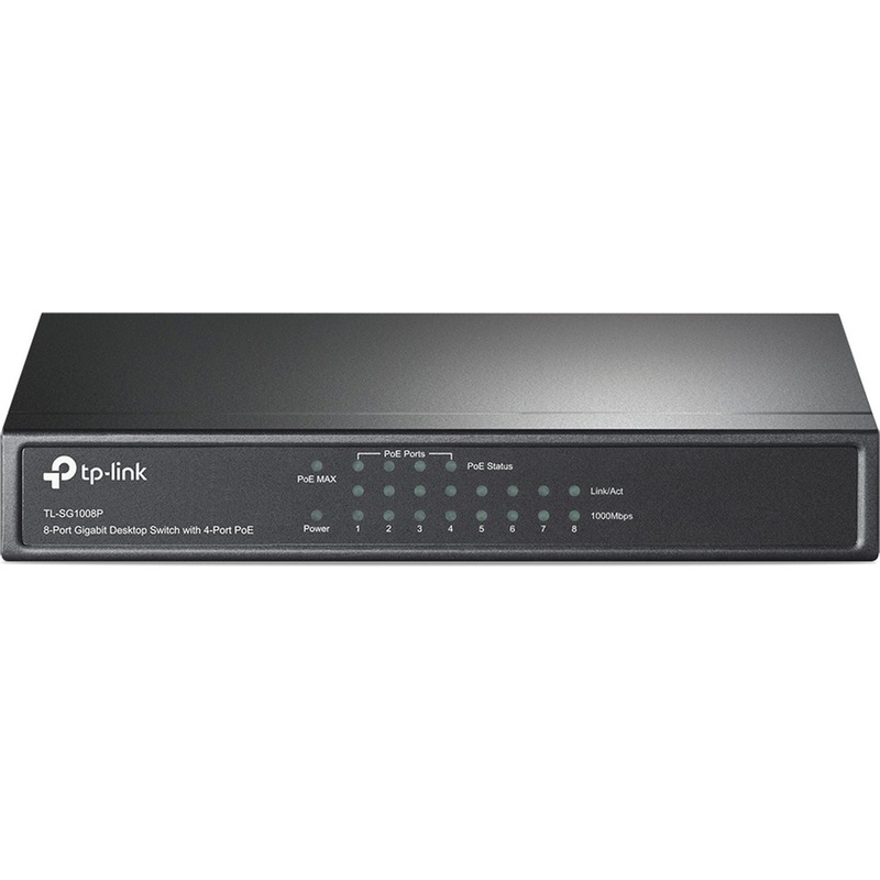 Изображение товара Коммутатор TP-LINK TL-SG1008P неуправляемый 8 портов PoE Ethernet