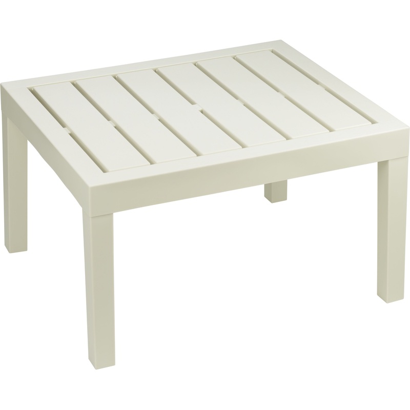 Изображение товара Пластиковый прямоугольный стол Рейки М 4003 белый 650х550х380 мм