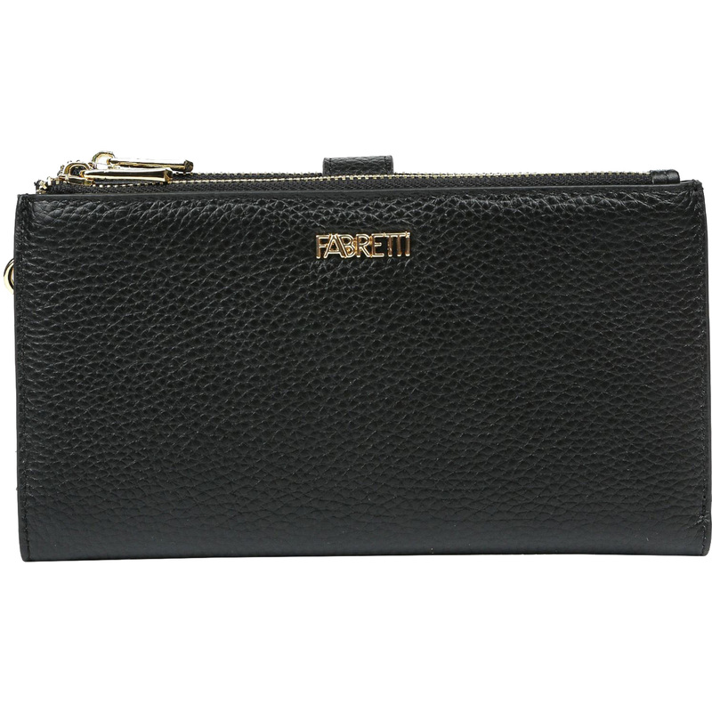Изображение товара Кошелек Fabretti из натуральной кожи черного цвета для женщин