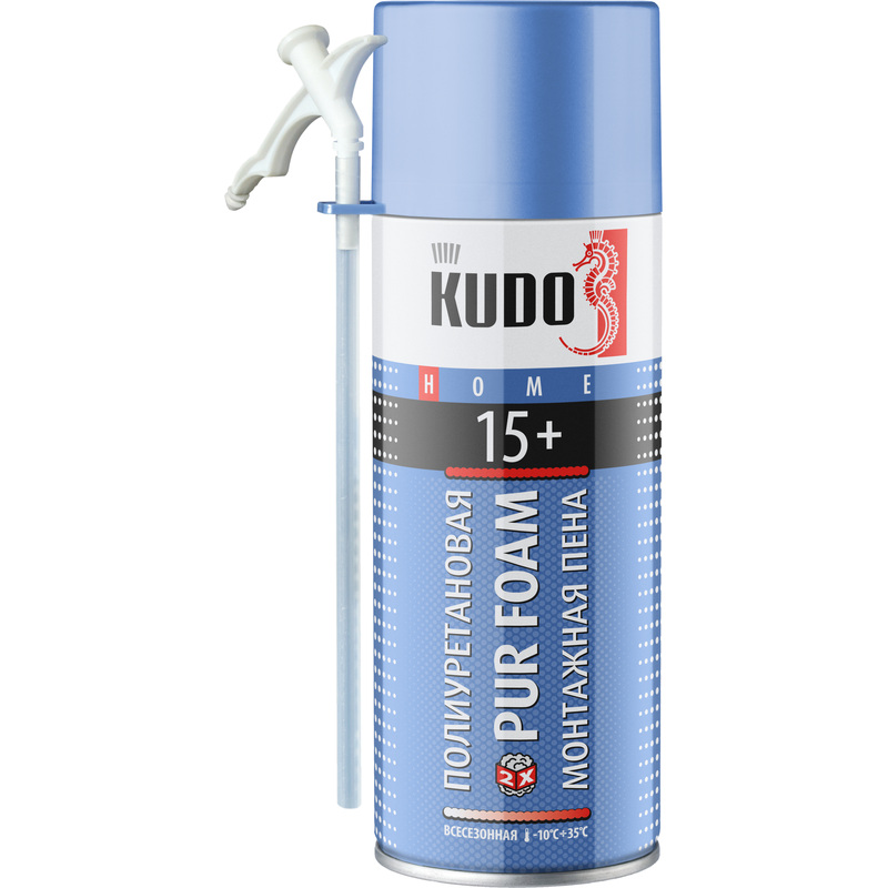 Изображение товара Пена монтажная Kudo Home 15+ всесезонная 520 мл полиуретановая (204089)
