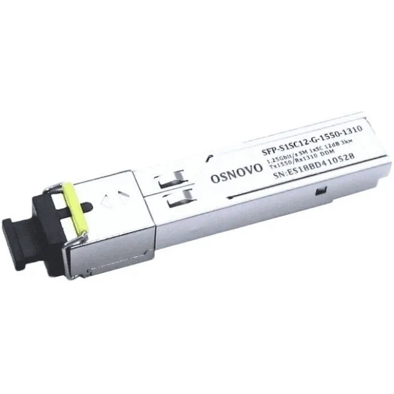 Изображение товара Трансивер Osnovo SFP-S1SC12-G-1550-1310 1.2 Гбит/с LC одномодовый