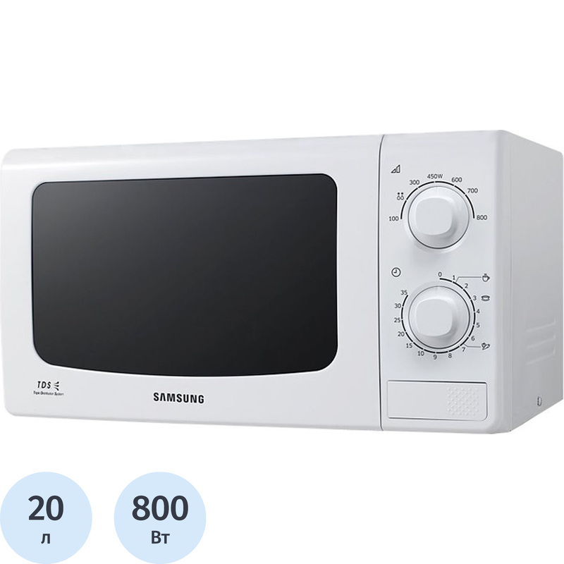 Изображение товара Микроволновая печь Samsung ME713KR белая 20 л 800 Вт