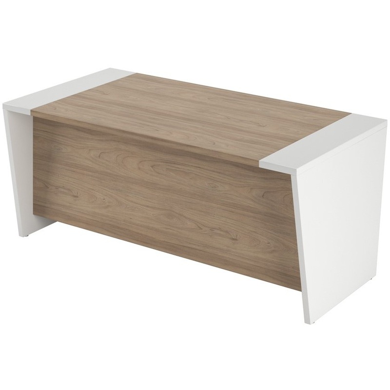 Изображение товара Стол руководителя офисный Asti (P) AST33911121 вяз/белый, 1800х900х750 мм