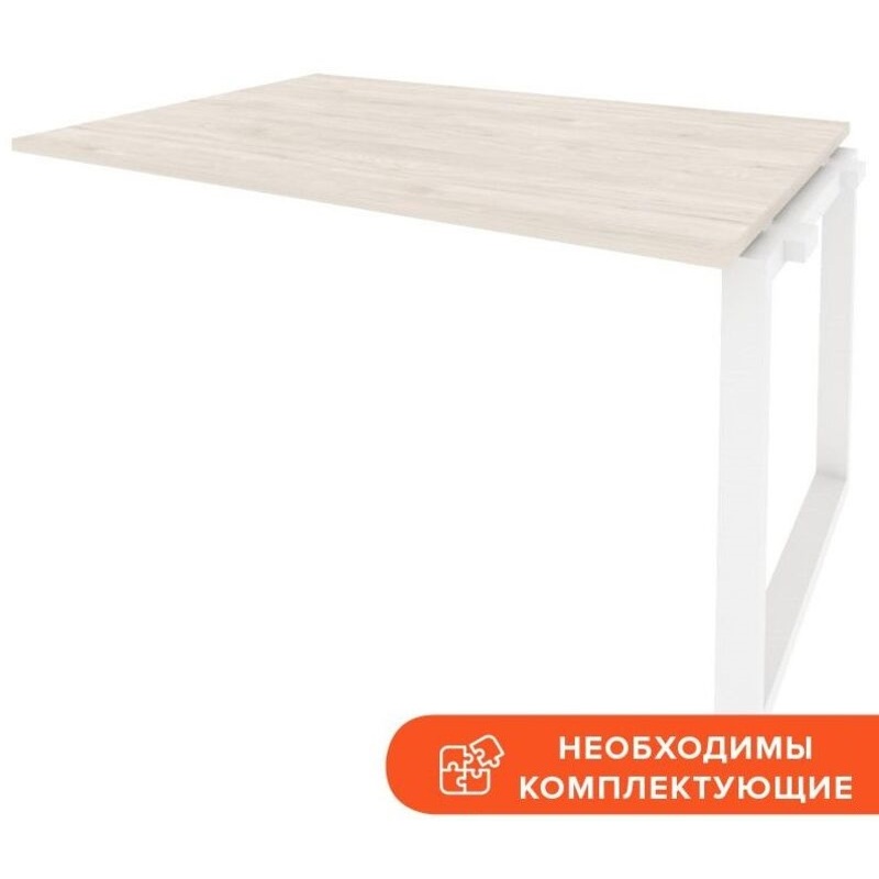 Изображение товара Элемент стола для переговоров Onix-O O.MO-NPRG-3 1380х980х750 мм светлый/белый