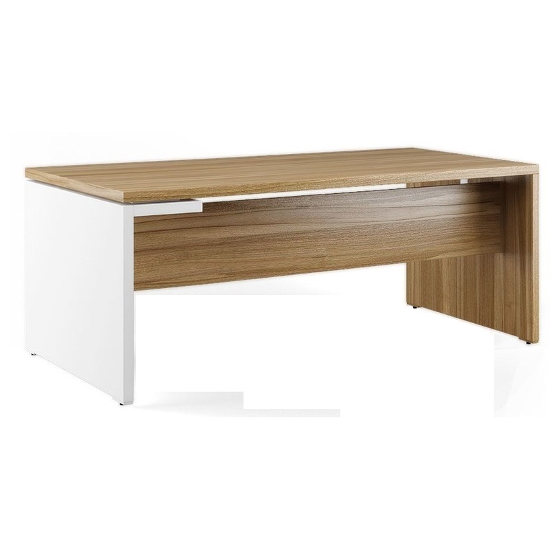 Изображение товара Стол руководителя письменный Zion правый орех белый 1800x1000x740 мм