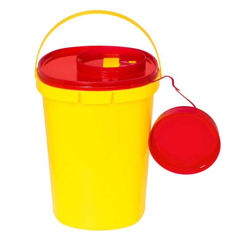 Изображение товара Контейнер для острого инструмента СЗПИ класса Б желтый объем 3 л упаковка 60 штук