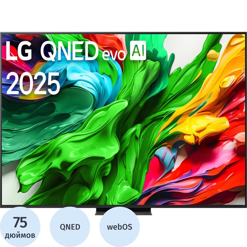 Изображение товара Телевизор 75 LG 75QNED86A6A ARUG Ultra HD 4K с Mini LED HDR webOS