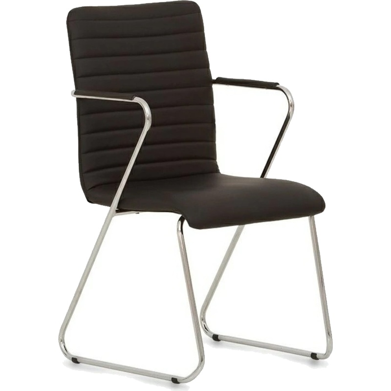 Изображение товара Офисный стул из экокожи и металла для посетителей и конференц-залов