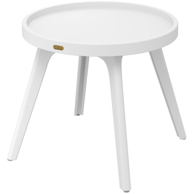 Изображение товара Современный журнальный столик Sheffilton SHT-CT99 белый круглый 500х500х449 мм