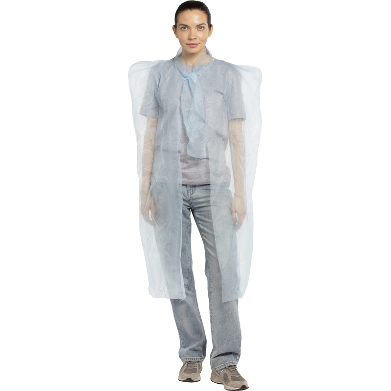 Изображение товара Одноразовые голубые накидки Снаблайн 110x160 см набор 10 штук для медицины