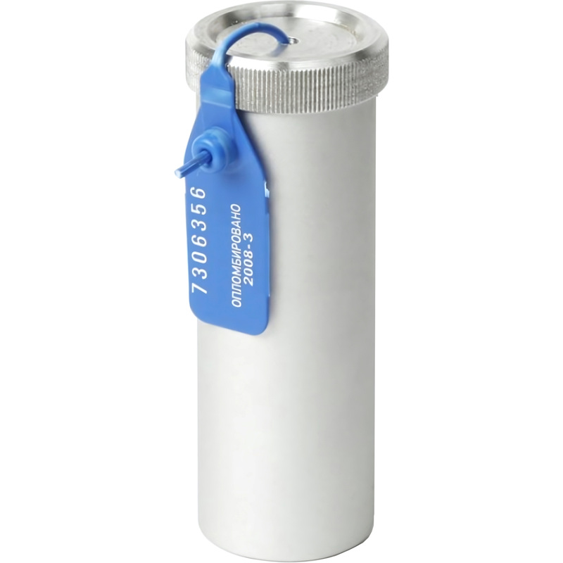 Изображение товара Металлический пенал для ключей 120 мм диаметр 40 мм алюминий Россия