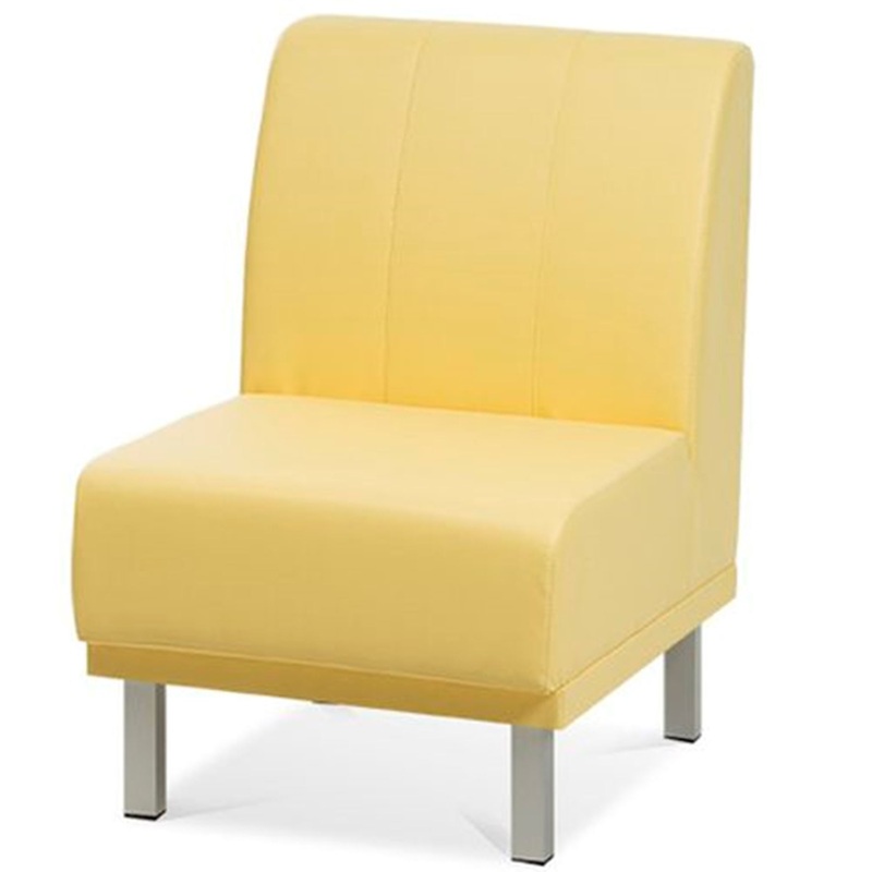 Изображение товара Модуль прямой Hol1 1-мест ткань Velutto желтый уценка