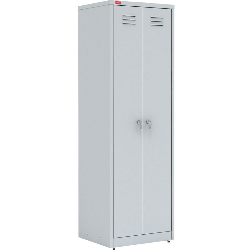 Изображение товара Шкаф хозяйственный ШРМ-22У серый 600x500x1860 мм с двумя отделениями