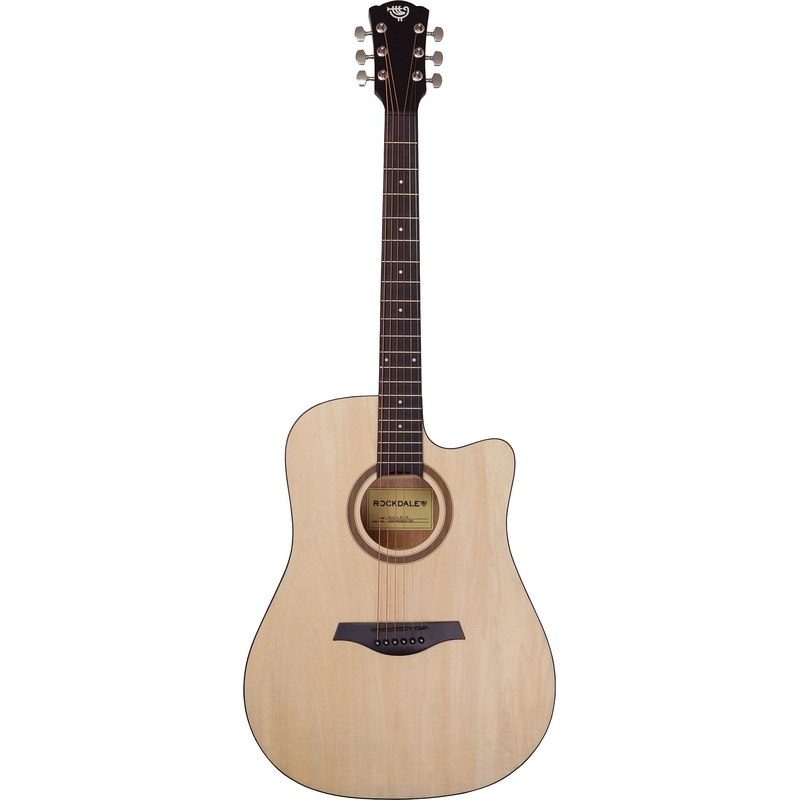 Изображение товара Акустическая гитара Rockdale Aurora D1 C NAT коричневая 648 мм 20 ладов