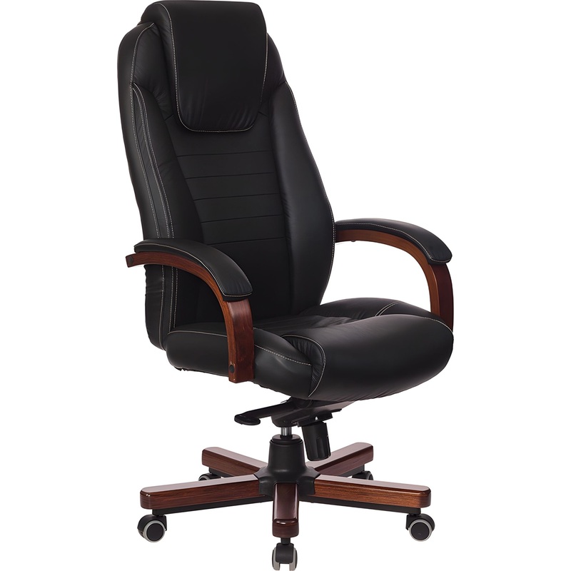 Изображение товара Кресло для руководителя Бюрократ T-9923WALNUT из натуральной кожи
