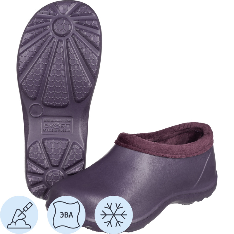 Изображение товара Женские утепленные галоши Evart Лейви из ЭВА, размер 37, фиолетовые