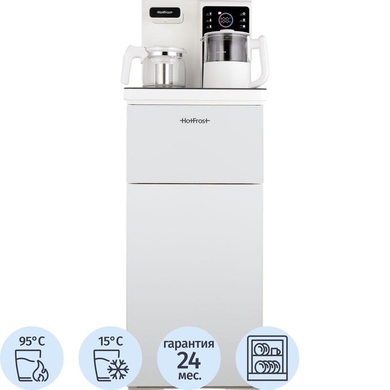 Изображение товара Кулер для воды HotFrost V1270TEA белый (нагрев и охлаждение)