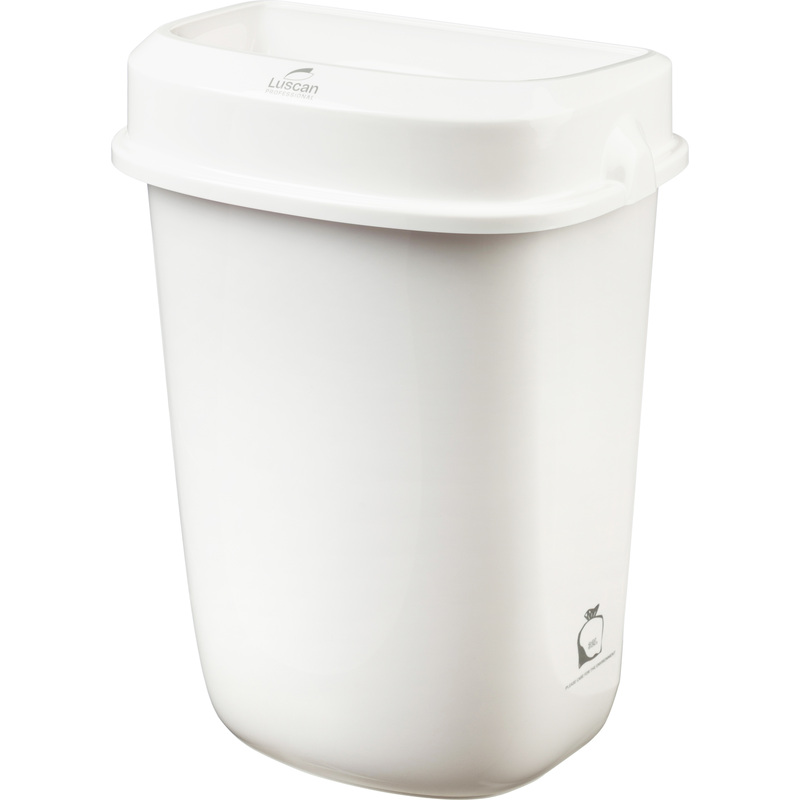 Изображение товара Контейнер для мусора подвесной Luscan Professional 32 л пластиковый белый