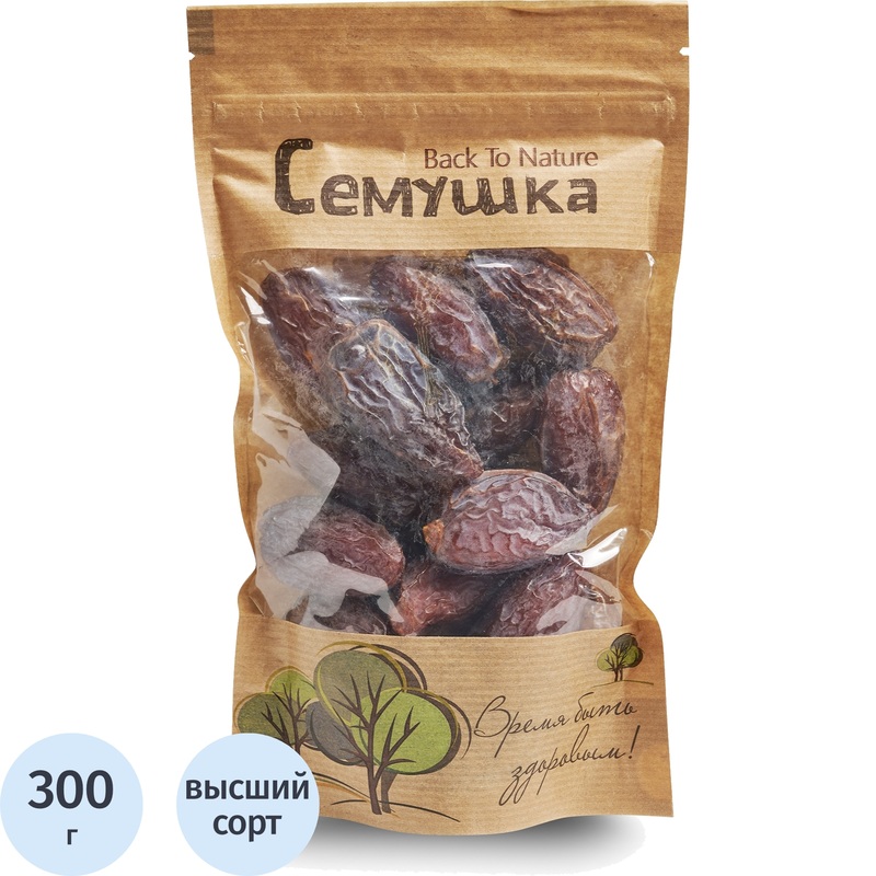 Изображение товара Финики Семушка Королевские 300 г - натуральный сухофрукт высшего сорта