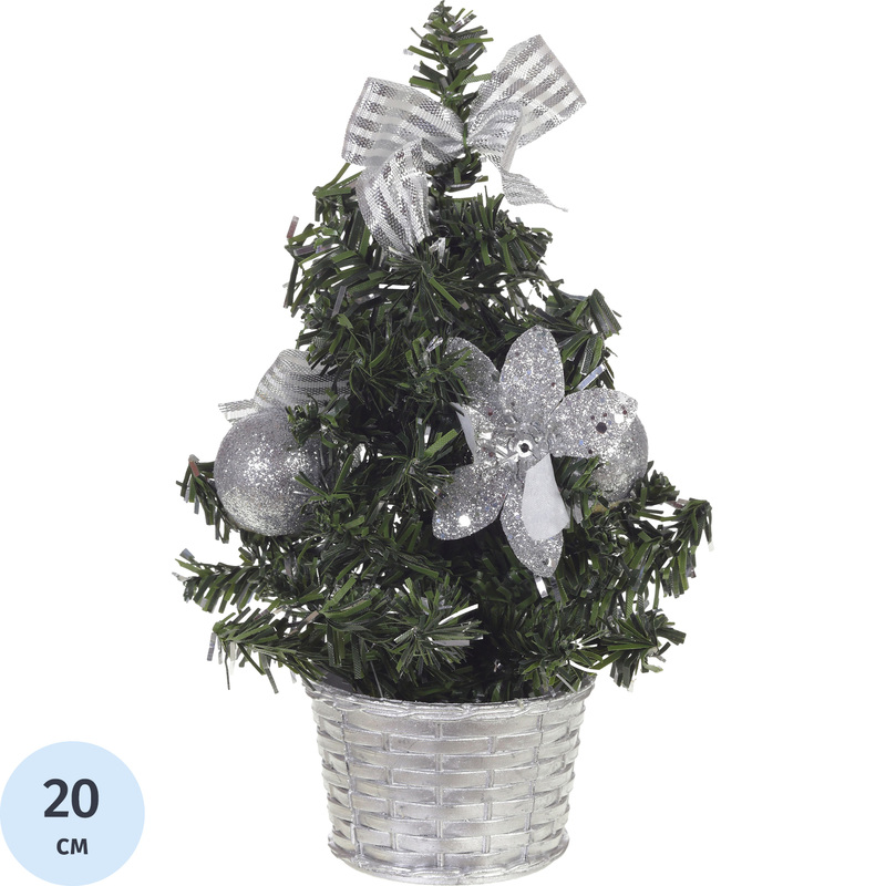 Изображение товара Искусственная настольная новогодняя елка 20 см Remeco Collection с украшениями