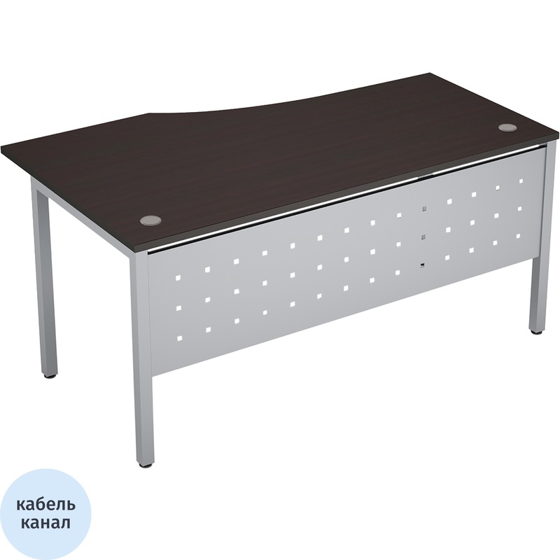 Изображение товара Стол эргономичный Avance 6МК.020 левый венге/алюминий матовый