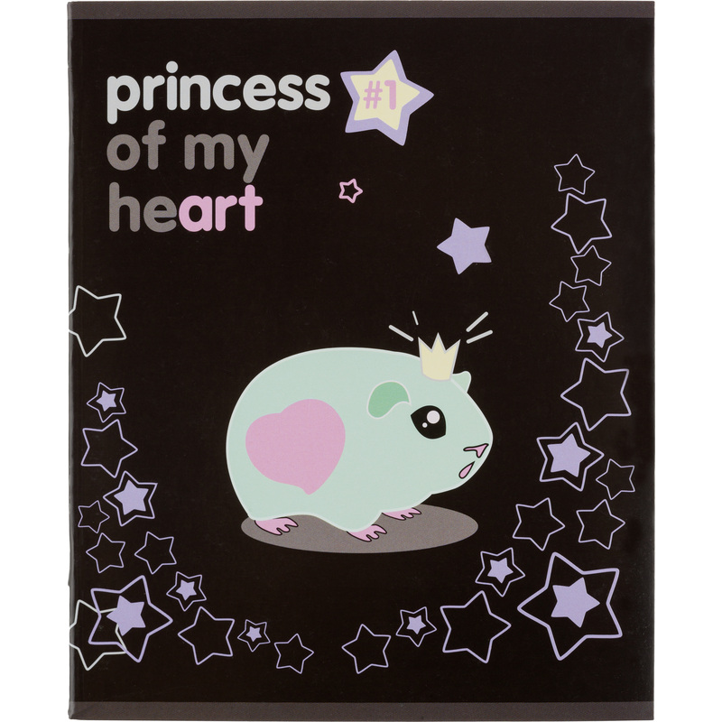 Изображение товара Тетрадь Princess А5 48 листов в клетку с мягкой обложкой ВД-лак