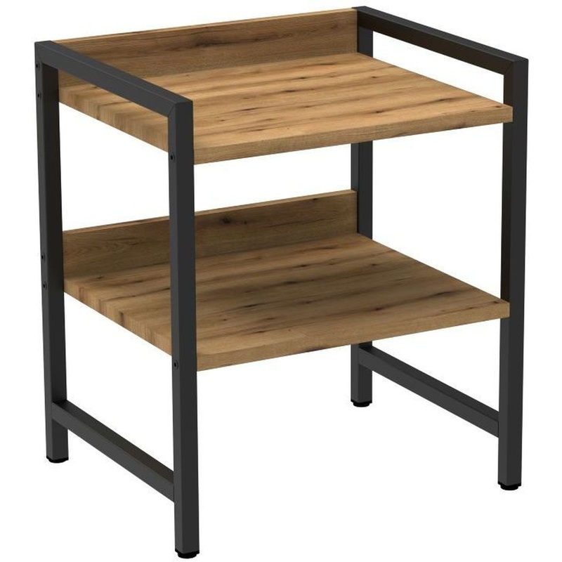 Изображение товара Тумба прикроватная Комус Мебель Онега-12 дуб вотан стиль Лофт