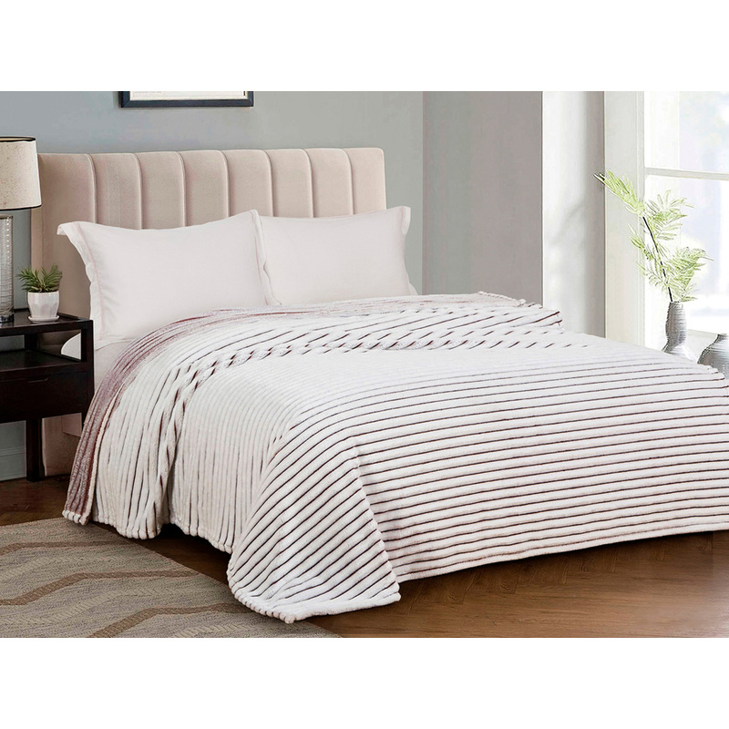 Изображение товара Плед CL home Marmari микрофибра 180x200 см коричневый (CH180/006-MARE)