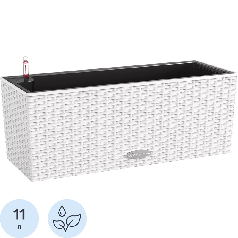 Изображение товара Кашпо с автополивом Lechuza Balconera Cottage 50 11 л белое