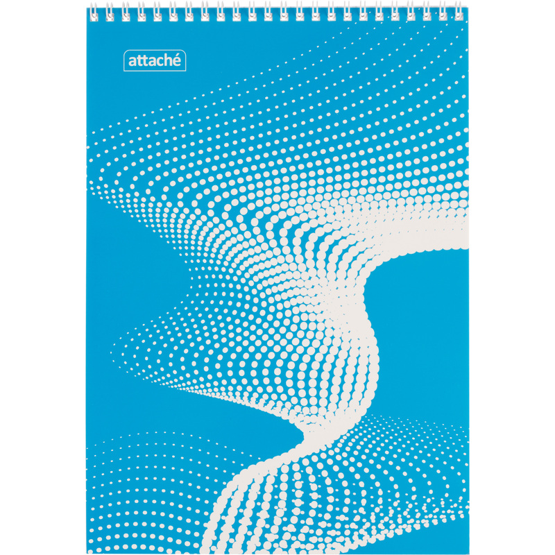 Изображение товара Блокнот Attache Forma А4 40 листов клетка на спирали голубой