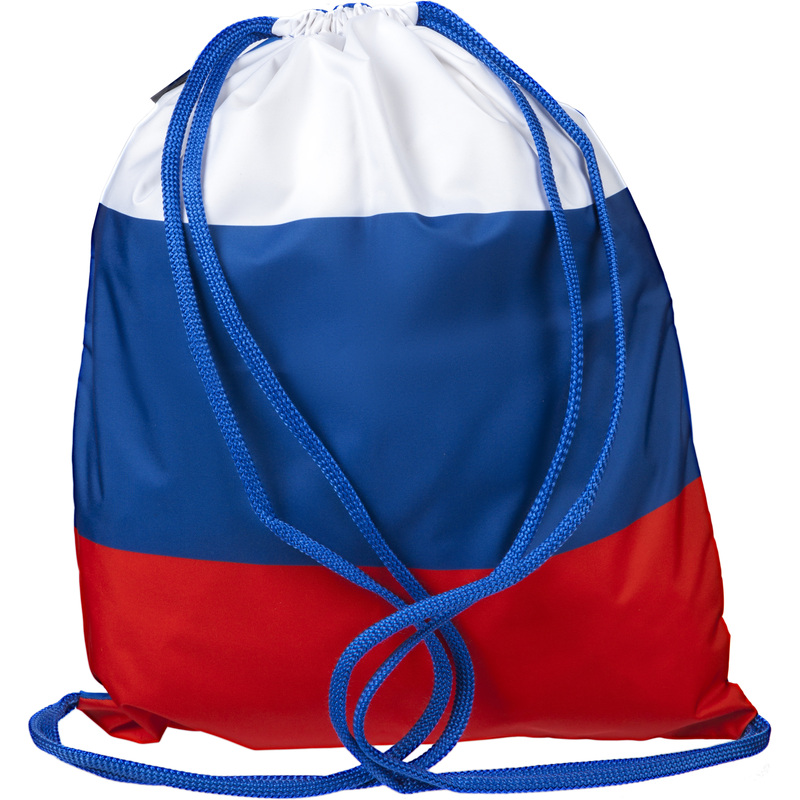 Изображение товара Мешок для сменной обуви Комус Класс Триколор 36x47 см синий с одним отделением