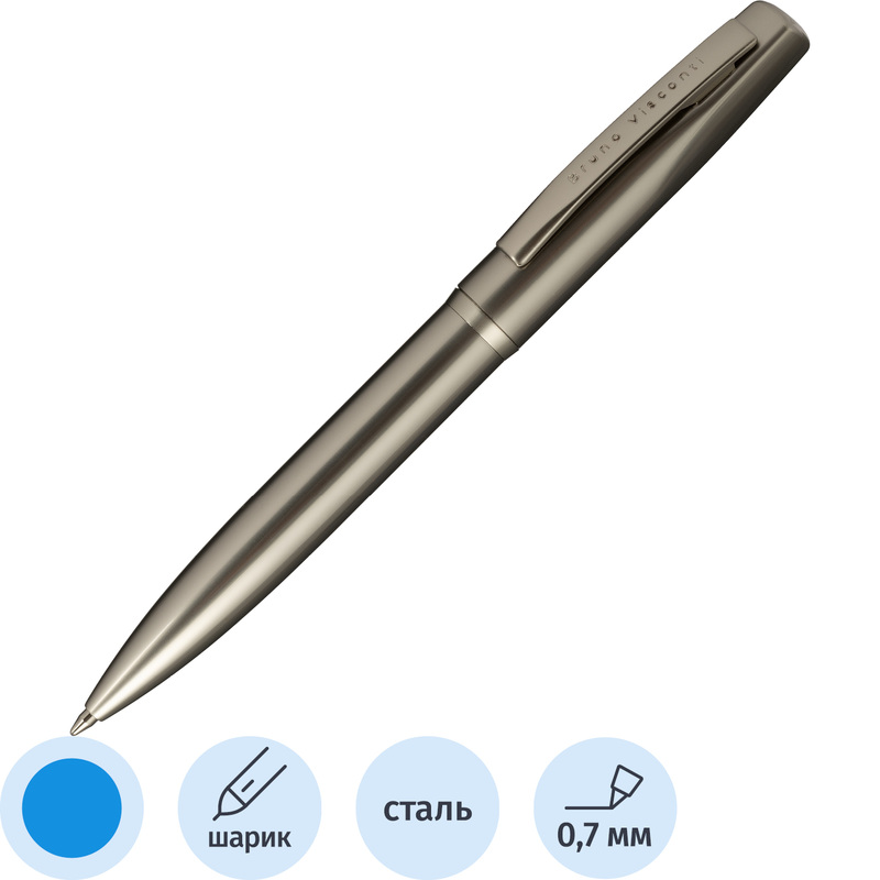 Изображение товара Ручка шариковая Bruno Visconti Portofino с синим чернилом золотистый корпус