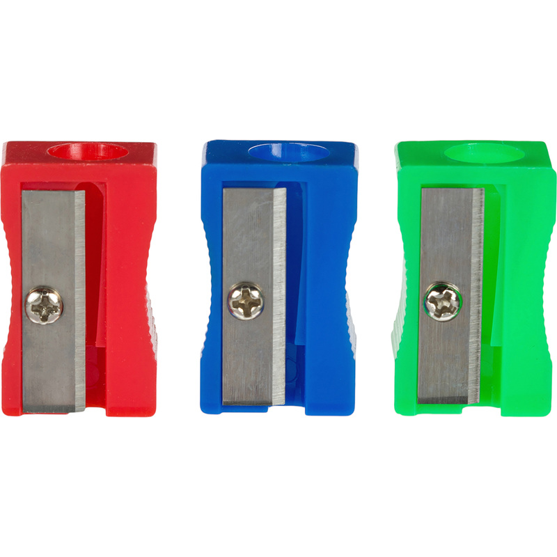 Изображение товара Точилка для карандашей пластиковая (3 штуки в упаковке)